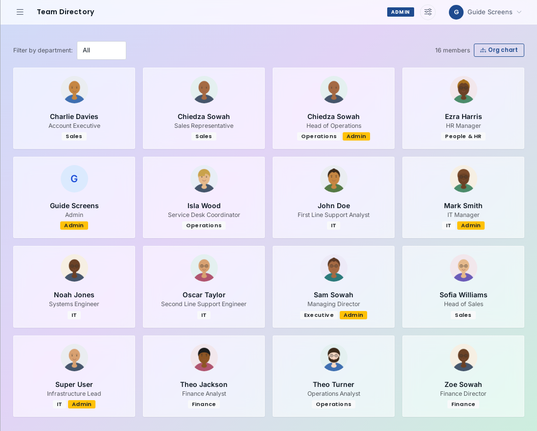 Team Directory